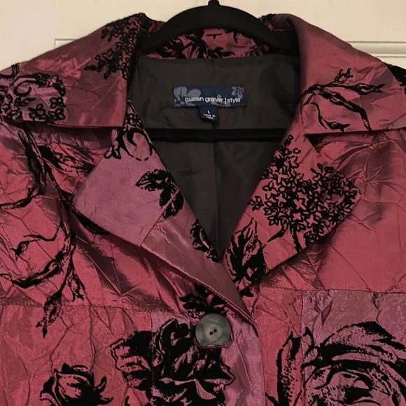 Susan Graver Jacket Sz Large - Picture 3 of 14